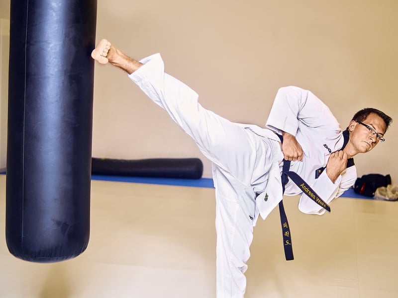 Taekwondo practice